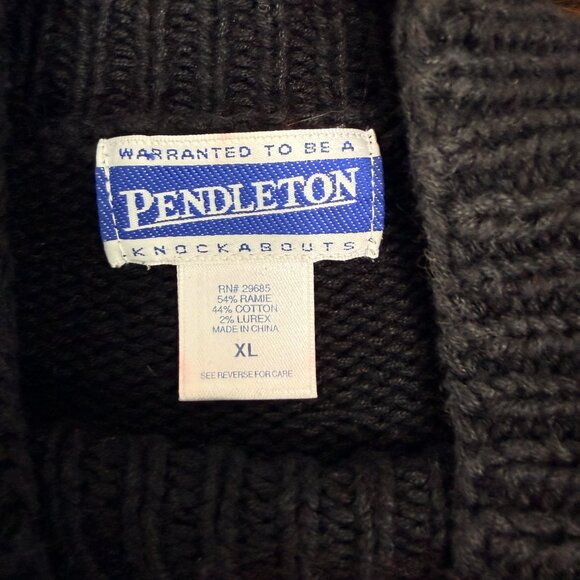 Vintage Pendleton Women's Wrapped Christmas Presents Mockneck Sweater, Size XL - Picture 5 of 6